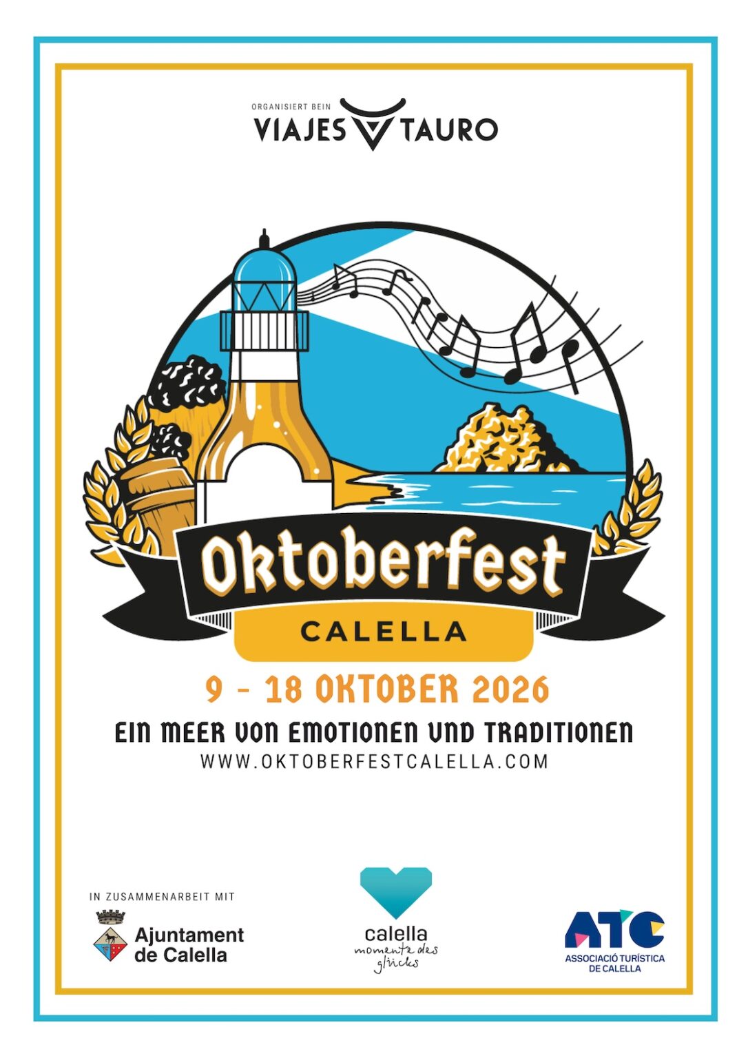 Plakat zum Oktoberfest Calella 2026